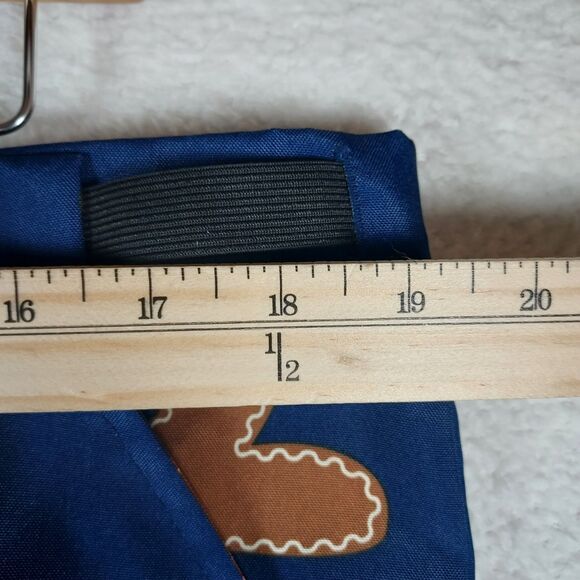 DEC 25th Gingerbread Men Christmas Pants Blue Holiday Novelty Trousers Men's L - Picture 4 of 7